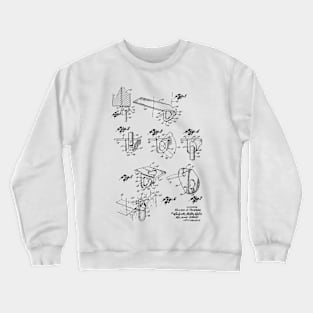 Anchoring Device Vintage Patent Hand Drawing Crewneck Sweatshirt